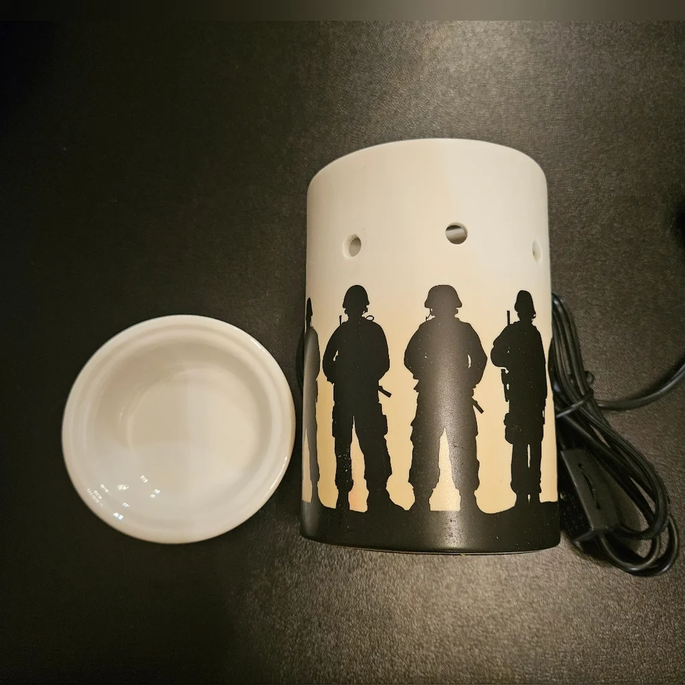 Scentsy Service & Sacrifice Wax Warmer designed as a tribute to the military